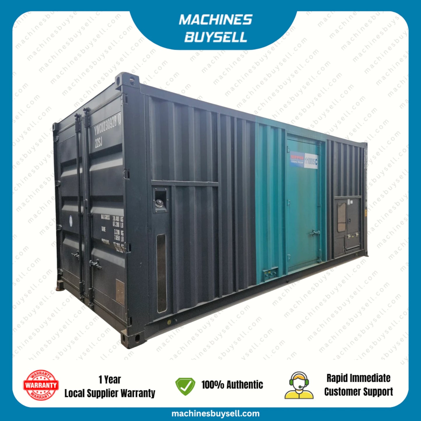 New 1000kVA Cummins KTA38-G5 Genset @ 42CU1000