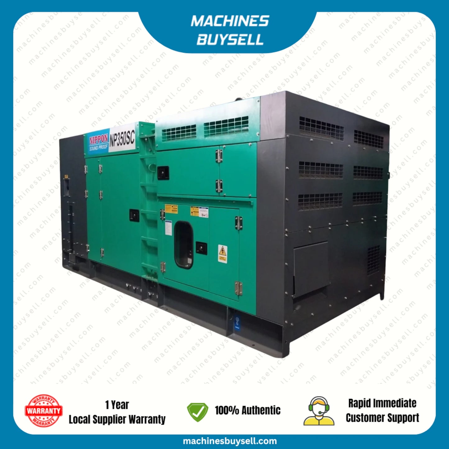 New 300kVA Cummins NTA855-G1B Genset @ 25CU300