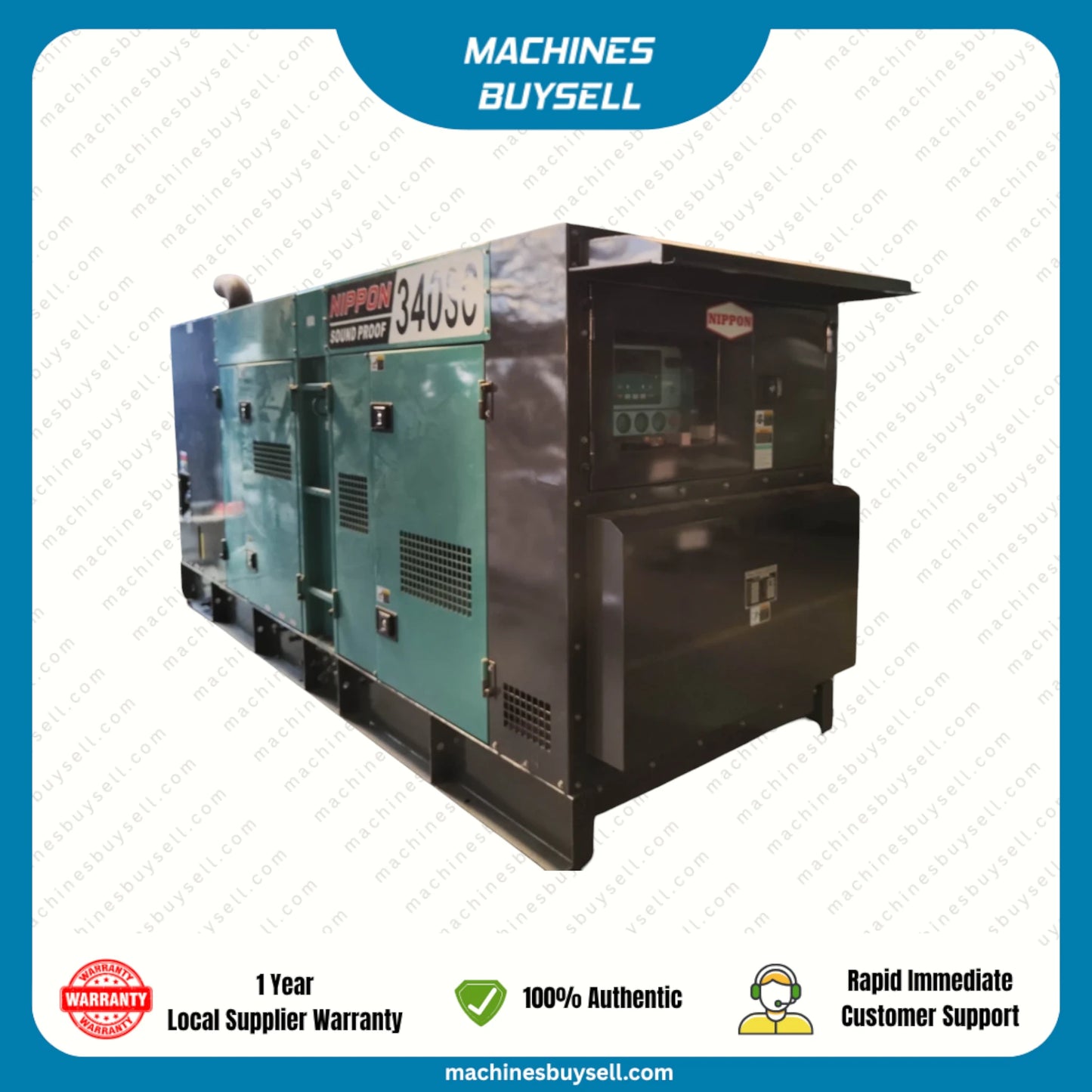New 300kVA Cummins NTA855-G1B Genset @ 2CU300