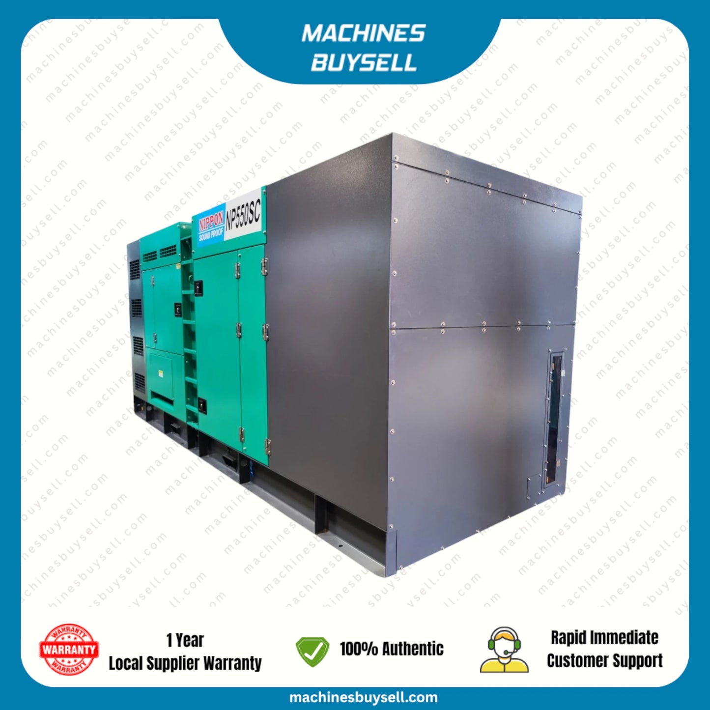 New 500kVA SDEC 6ETAA12.8-G310 Genset @ 47SD500