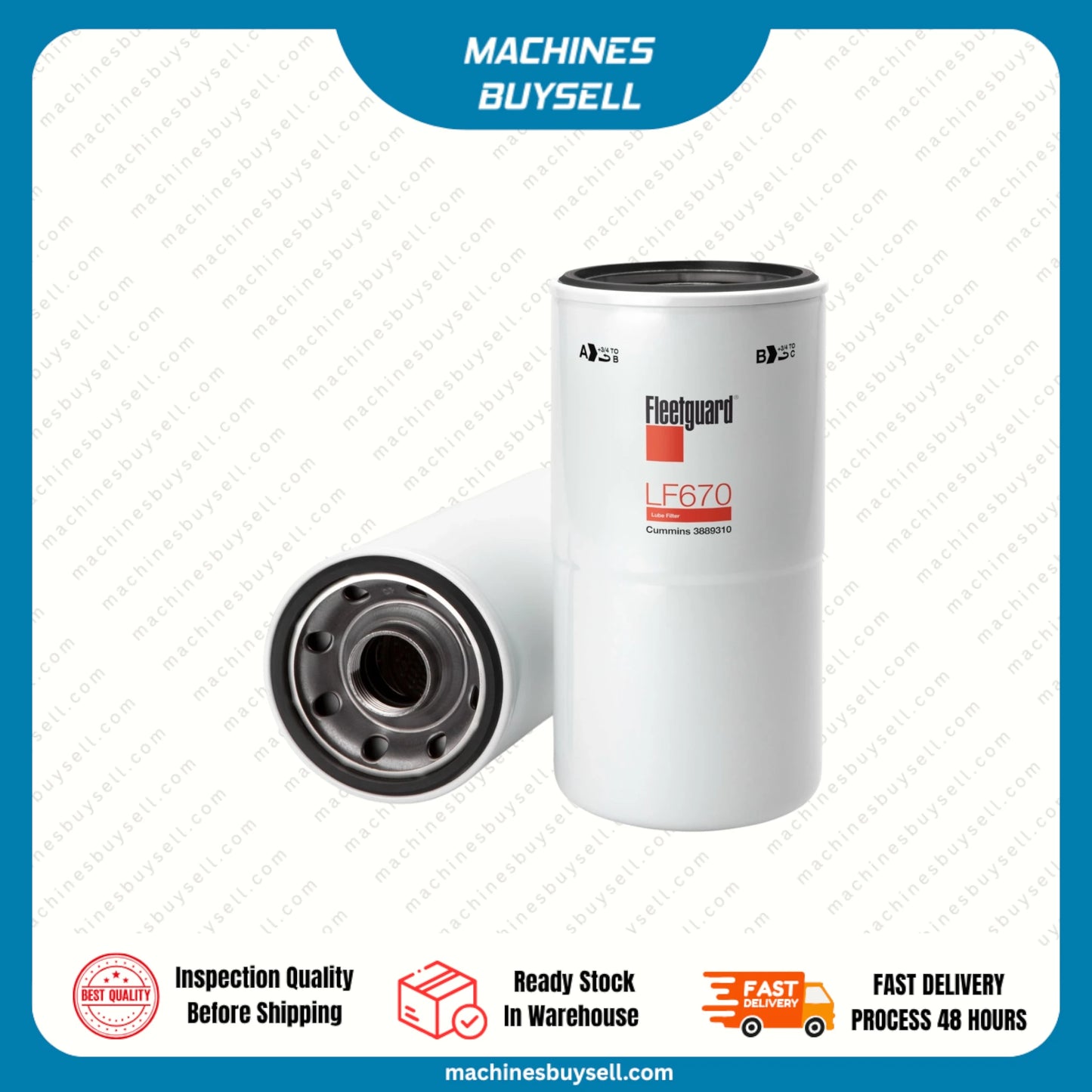 Fleetguard Lube Filter @ LF670 @ SP0462