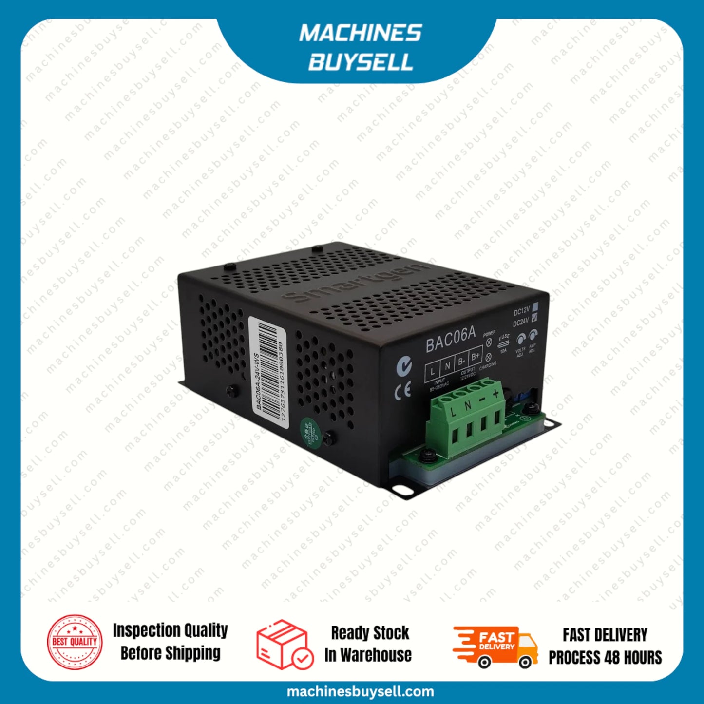 SMARTGEN BATTERY CHARGER BAC06A 24V @ SP2066