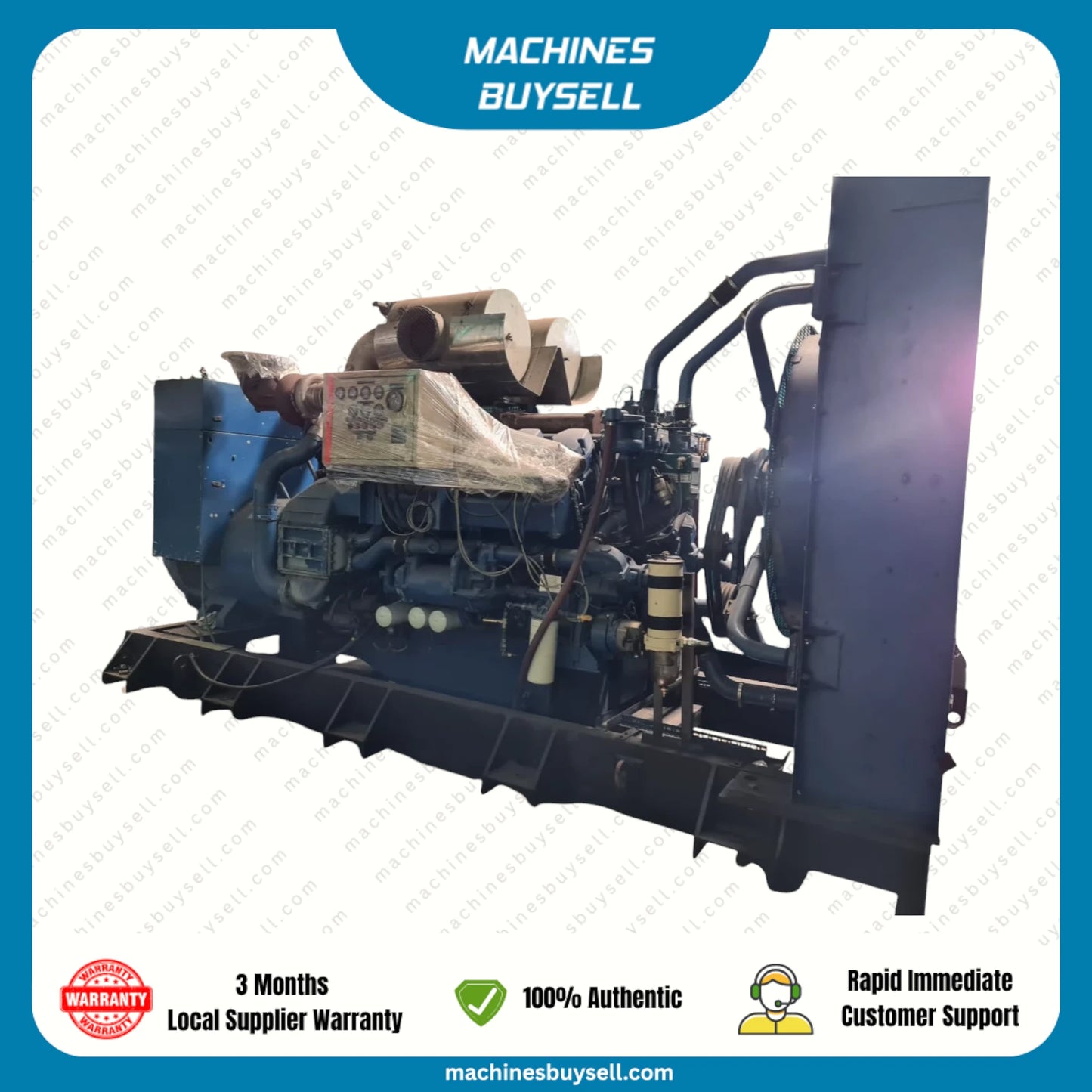 Used 1000kVA Dorman 12SETCR Genset @ 49DO1000