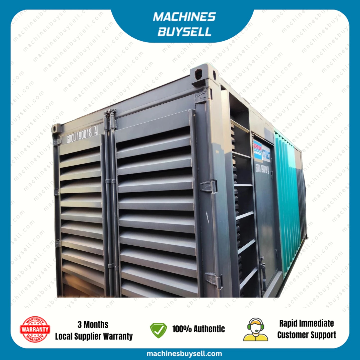 Used 1250kVA Caterpillar 3512-DITA Genset @ 3CA1250