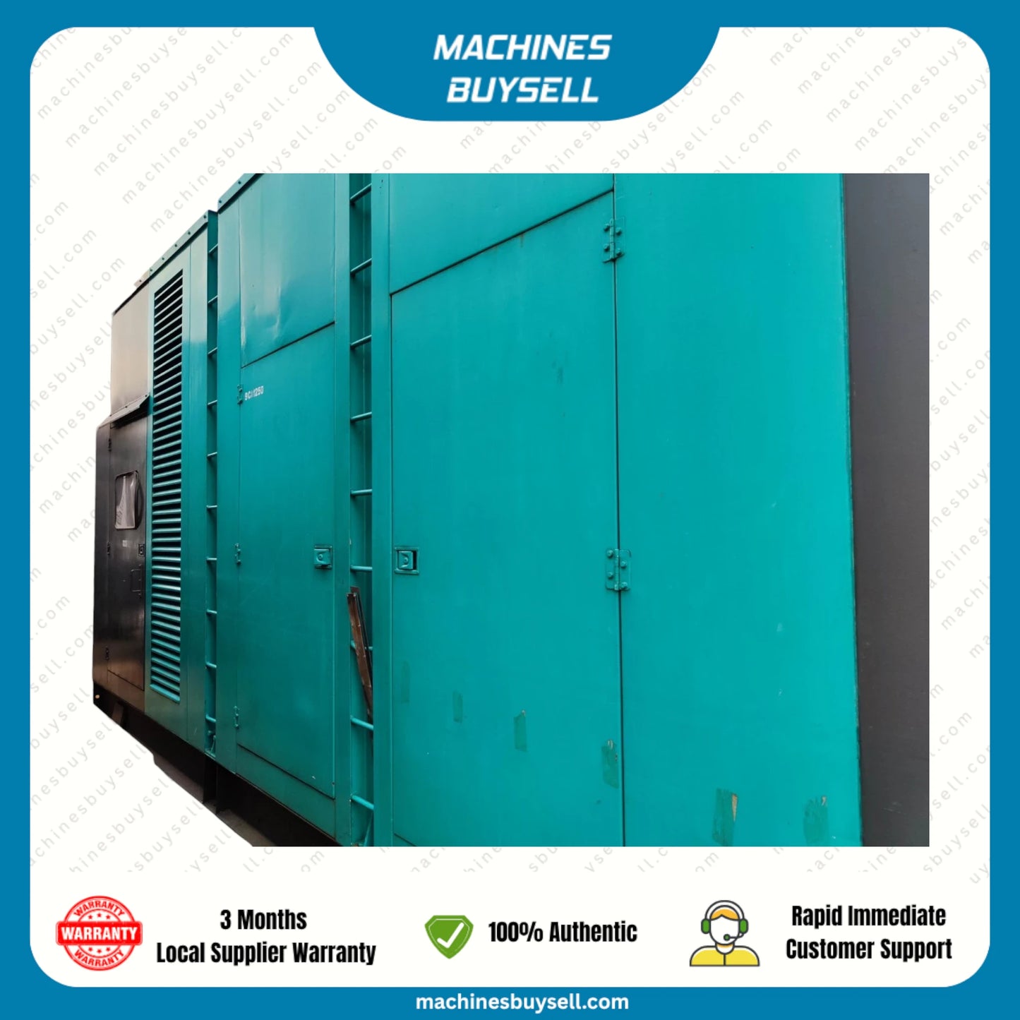 Used 1250kVA Caterpillar 3512-DITA Genset @ 9CA1250
