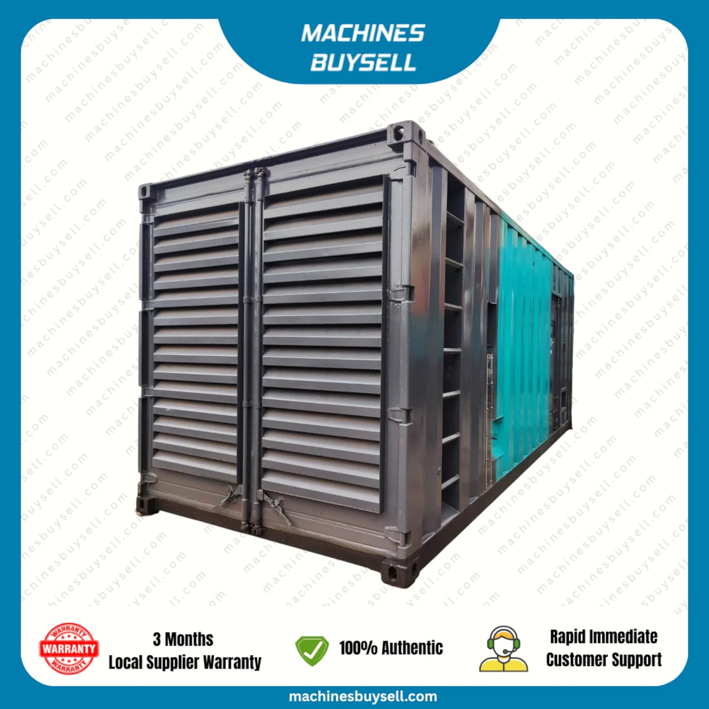 Used 1250kVA Cummins KTA50-G3 Genset @ 14CU1250