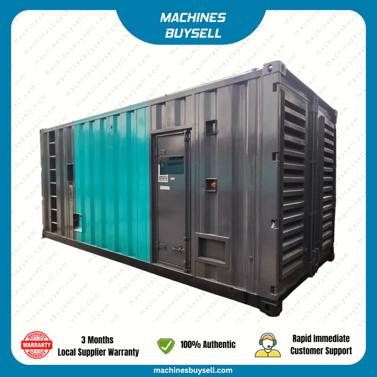 Used 1250kVA Cummins KTA50-G3 Genset @ 14CU1250