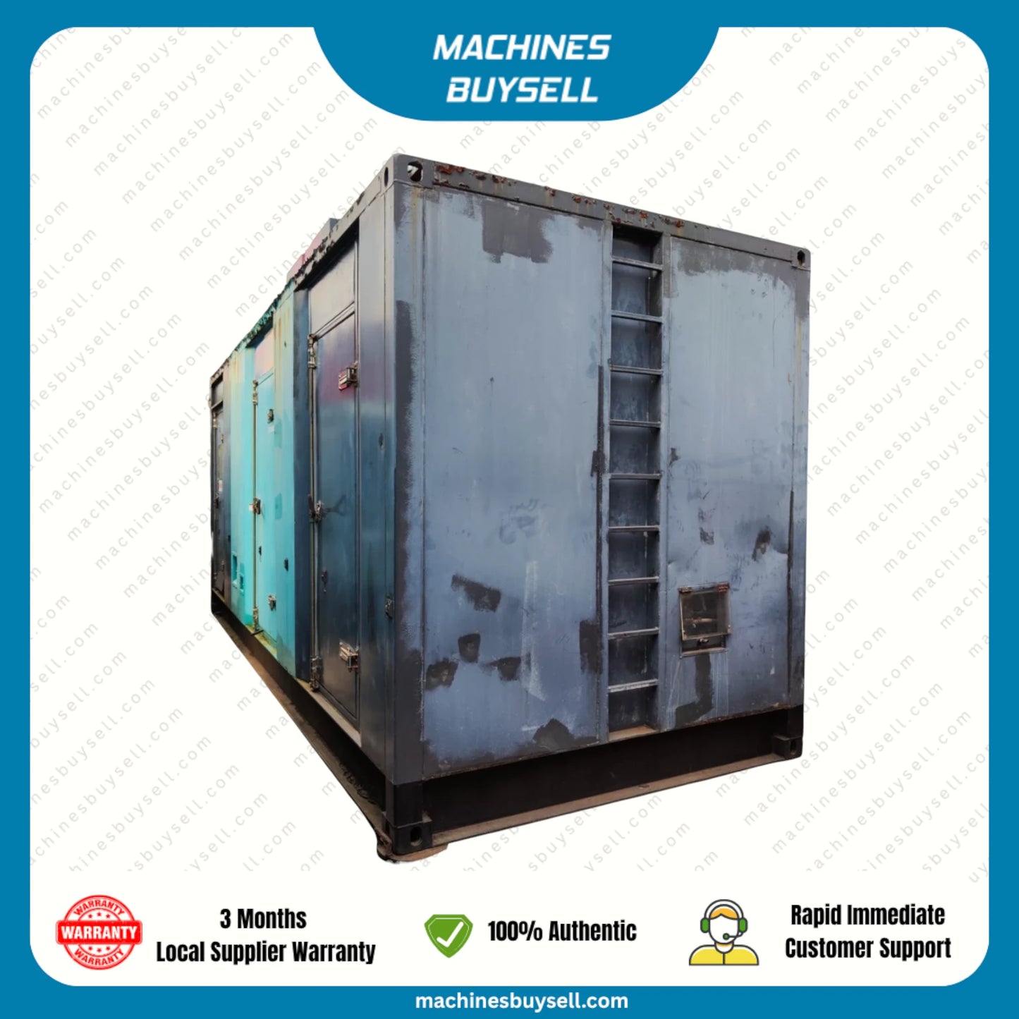 Used 1250kVA Cummins KTA50-G3 Genset @ 7CU1250