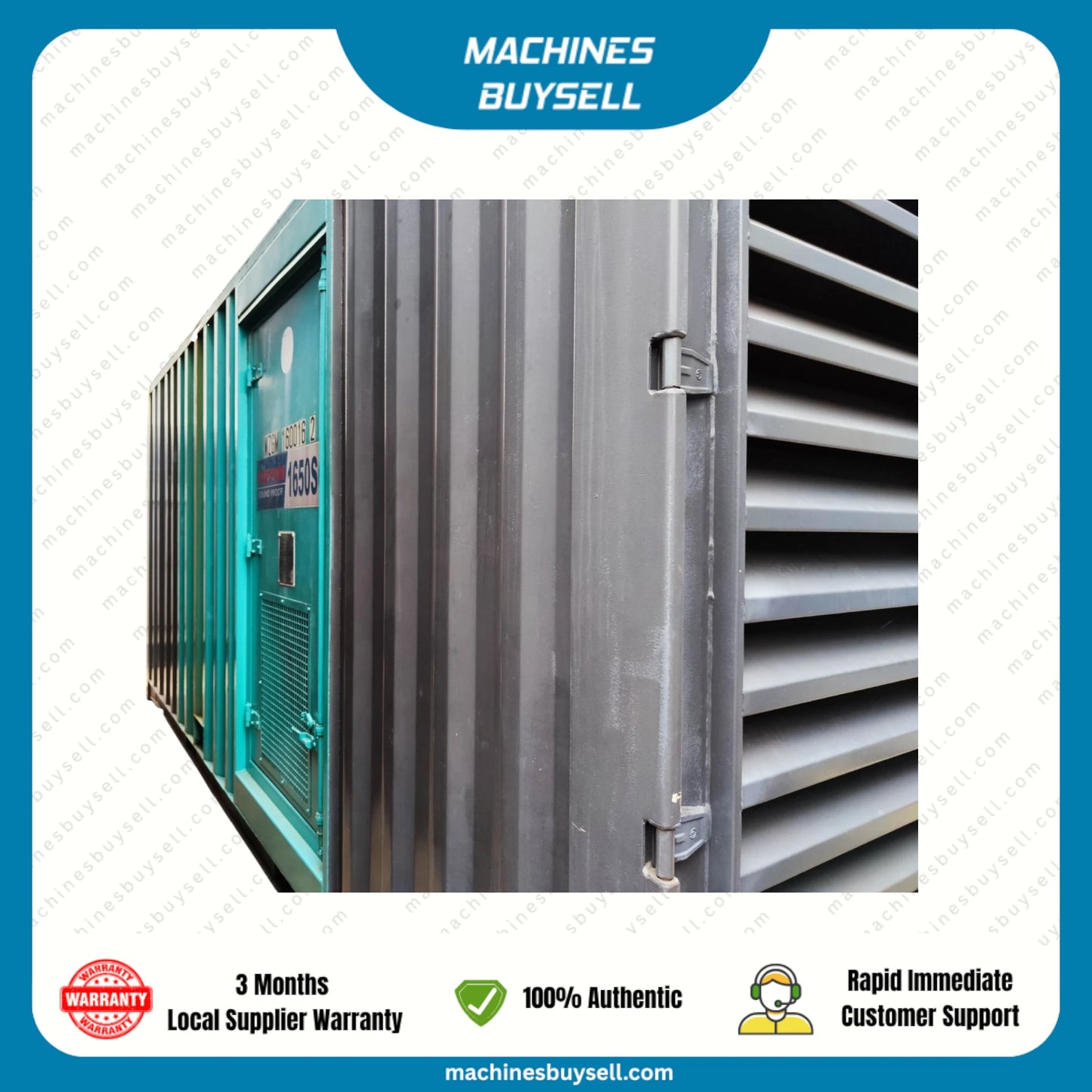 Used 1500kVA Cummins KTA50-G2 Genset @ 14CU1500