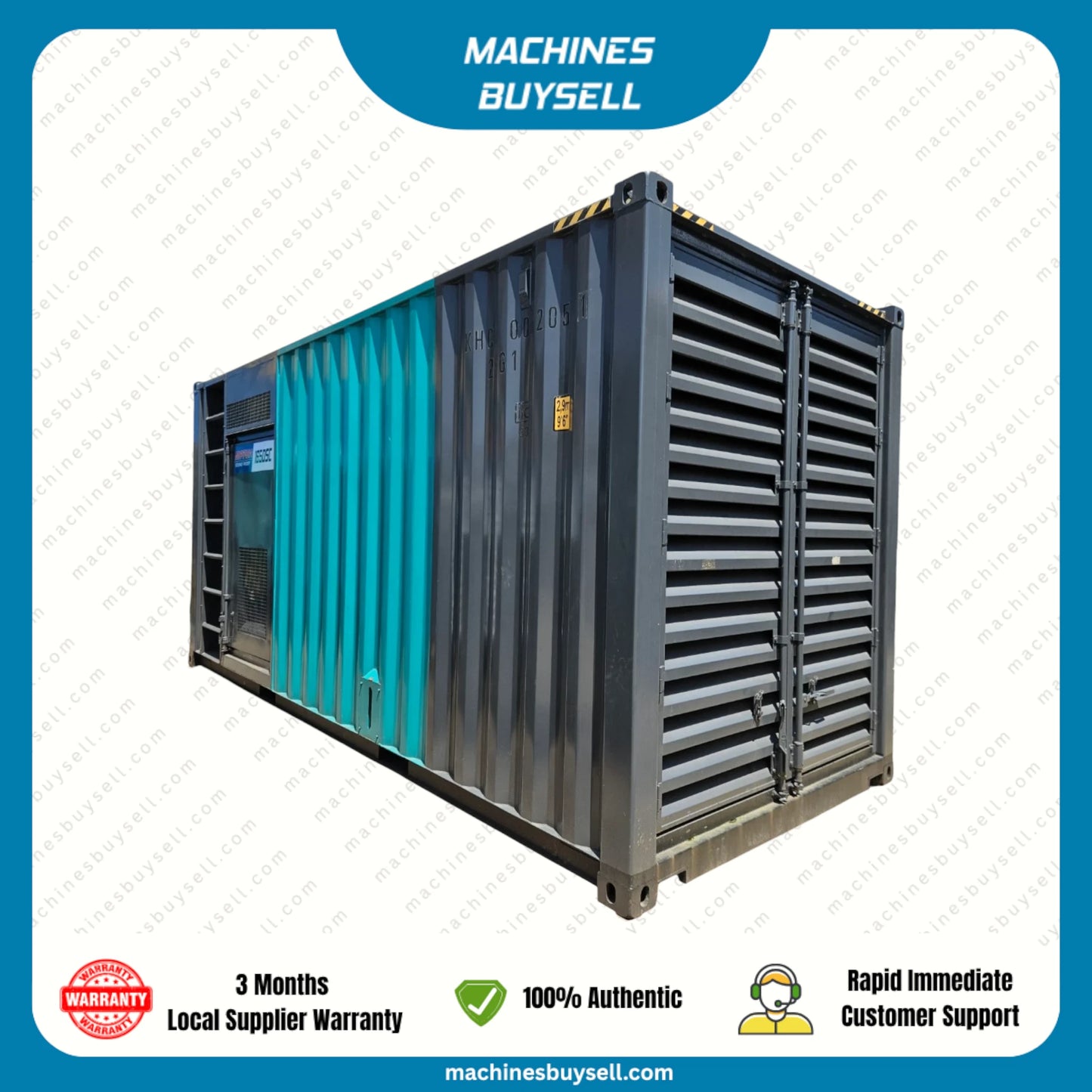 Used 1500kVA Cummins KTA50-G8 Genset @ 15CU1500
