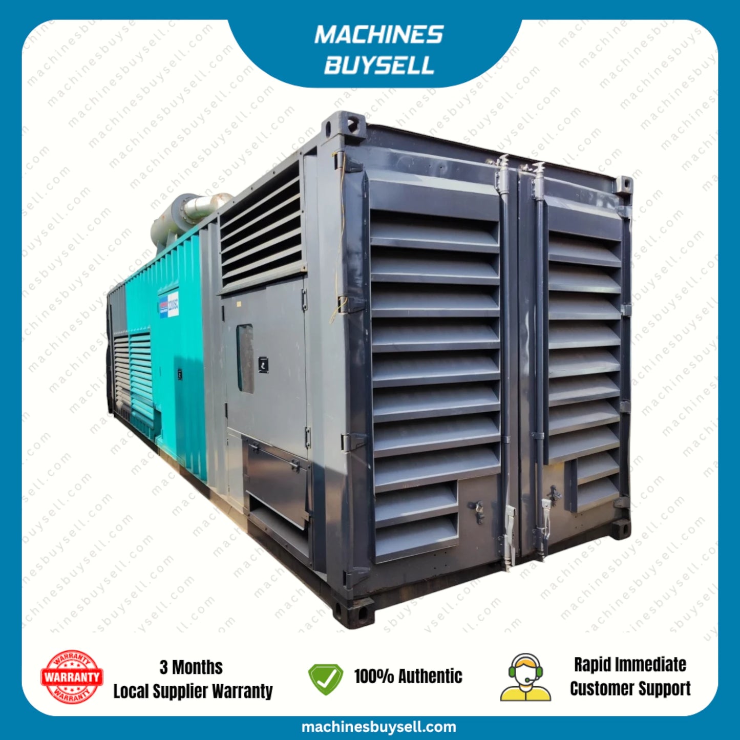 Used 2000kVA Cummins QSK60-G4 Genset @ 4CU2000
