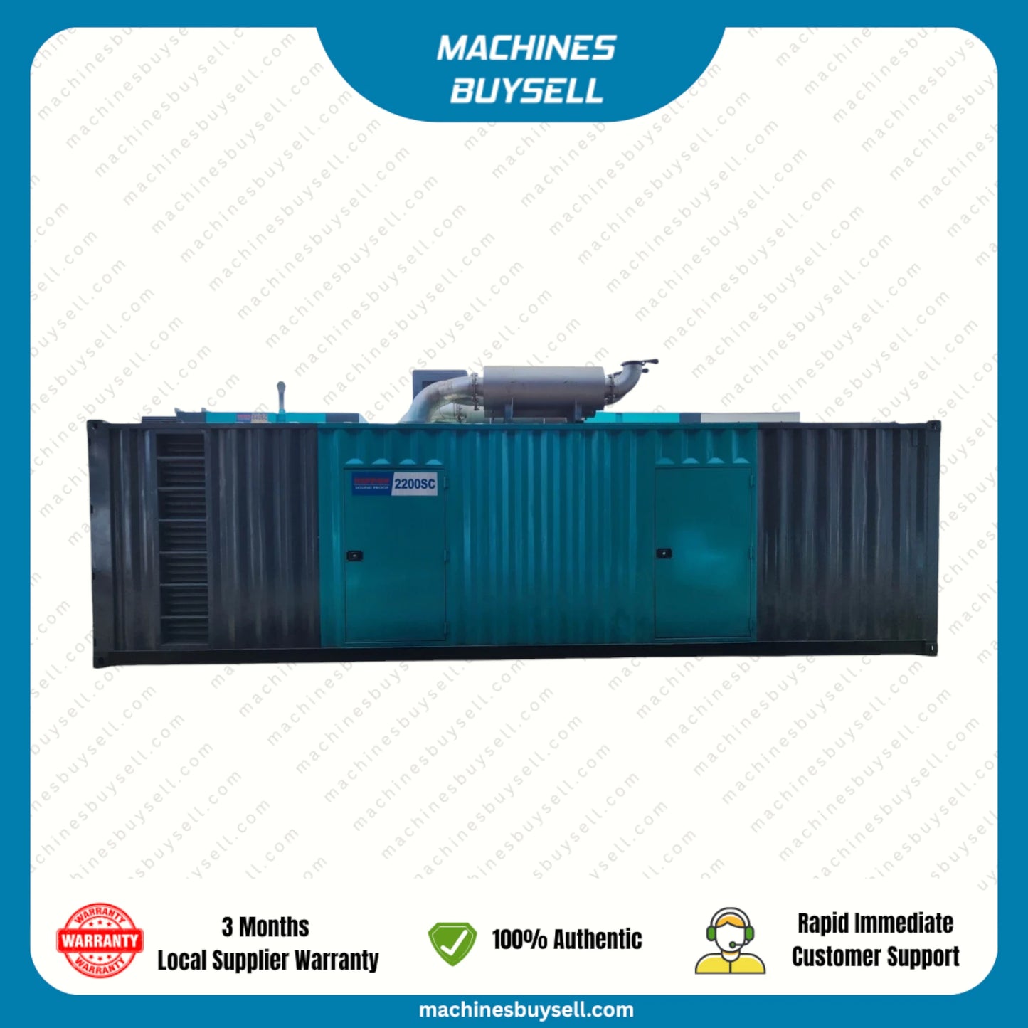 Used 2000kVA Cummins QSK60-G4 Genset @ 4CU2000