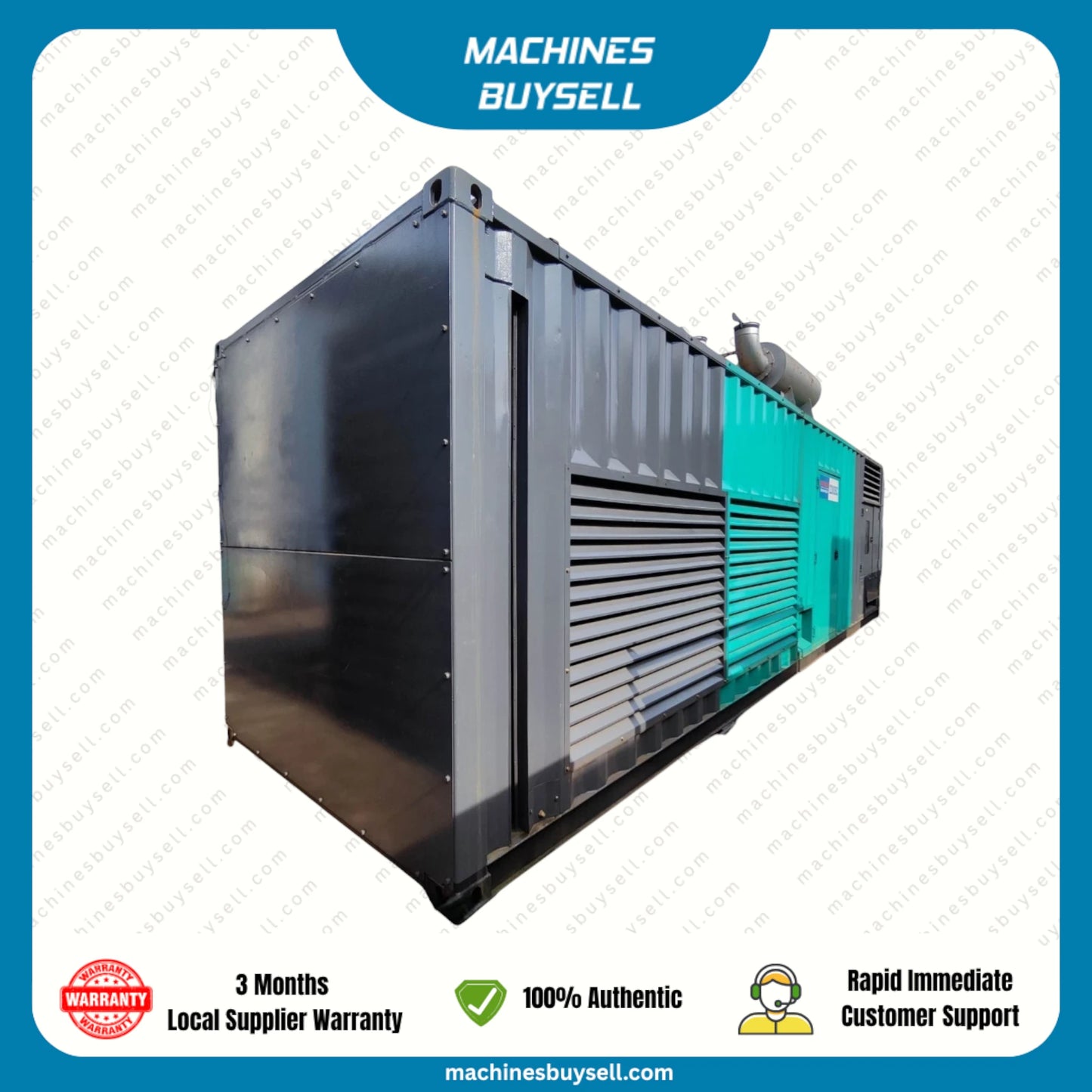 Used 2000kVA Cummins QSK60-G4 Genset @ 4CU2000