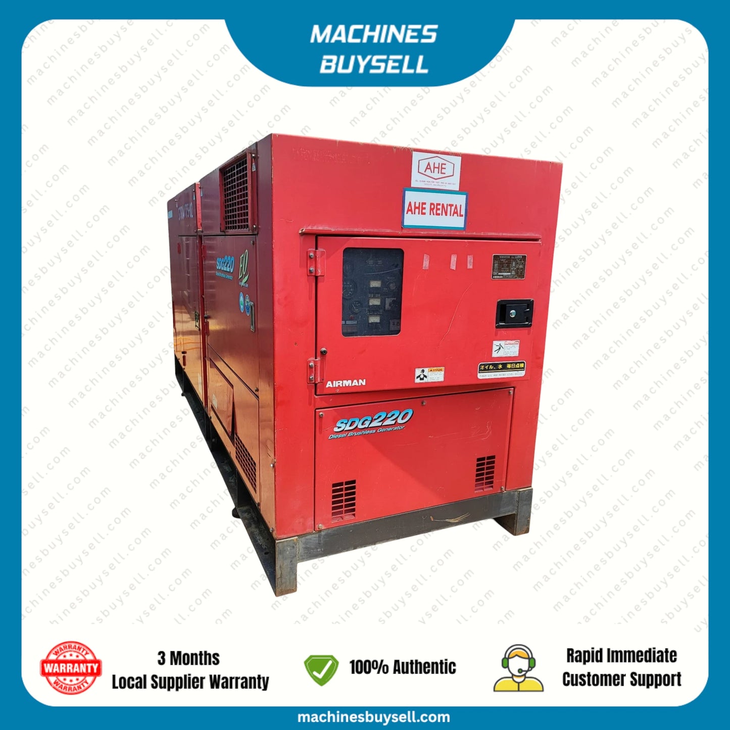 Used 200kVA Mitsubishi 6D24-TLE2B Genset @ 16MI200