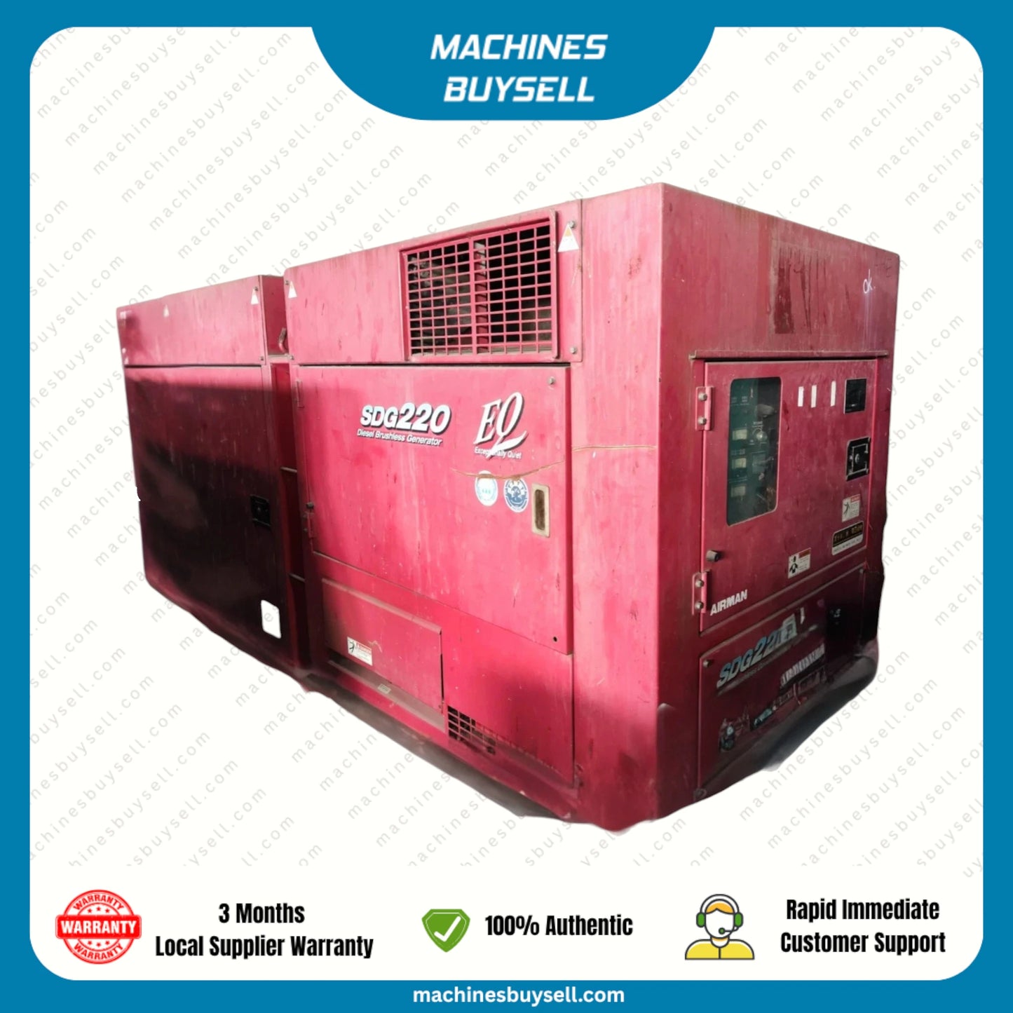 Used 200kVA Mitsubishi 6D24-TLE2B Genset @ 17MI200