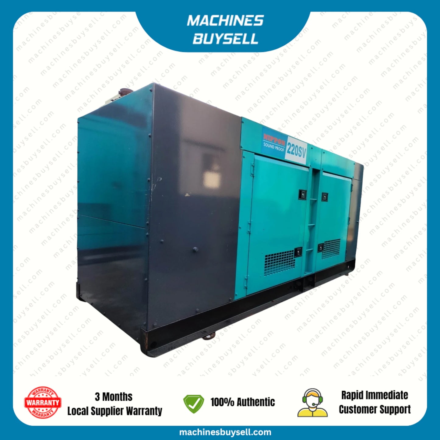 Used 200kVA Volvo TAD734GE Genset @ 6VO200