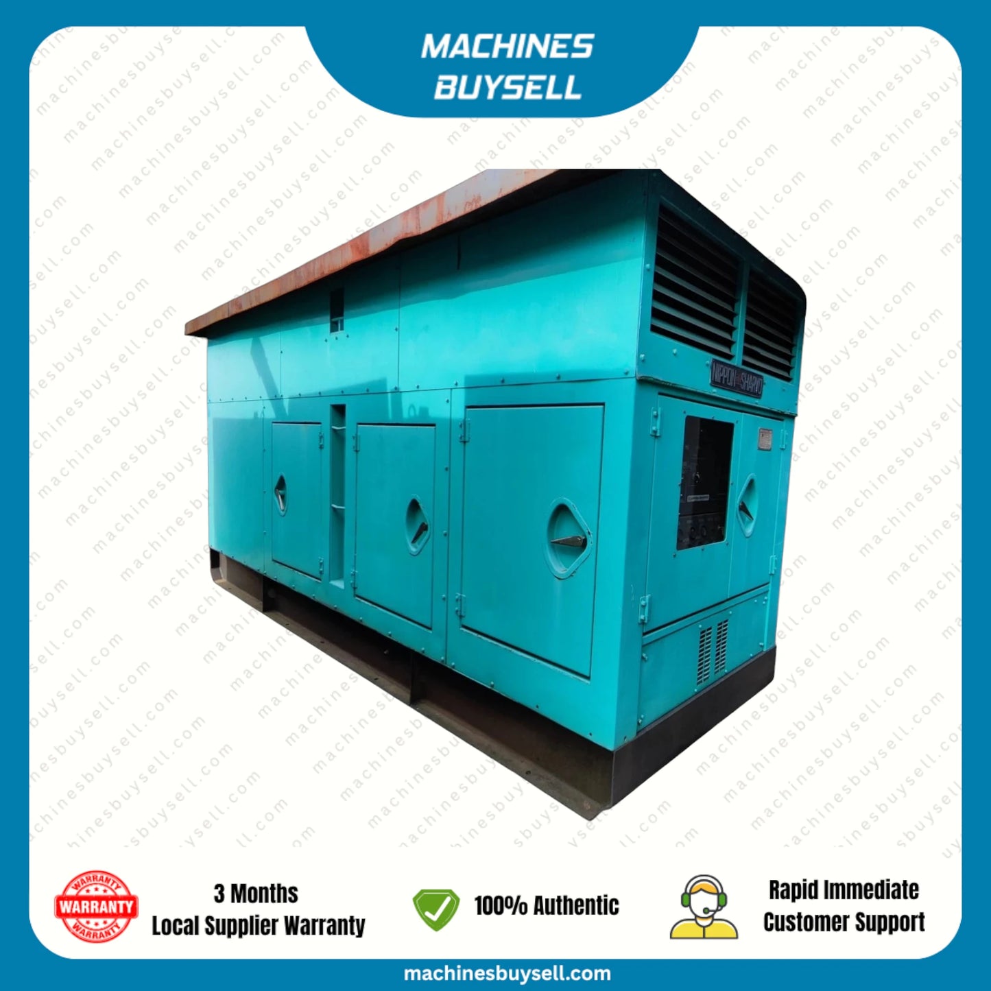 Used 350kVA Mitsubishi S6A2-PT Genset @ 9MI350