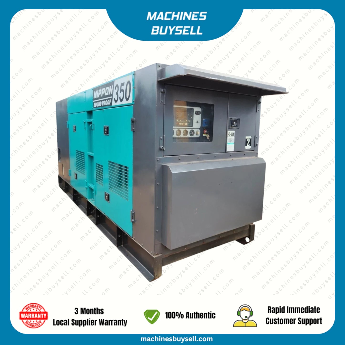 Used 350kVA SDEC 6ETAA11.8-G21 Genset @ 18SD350
