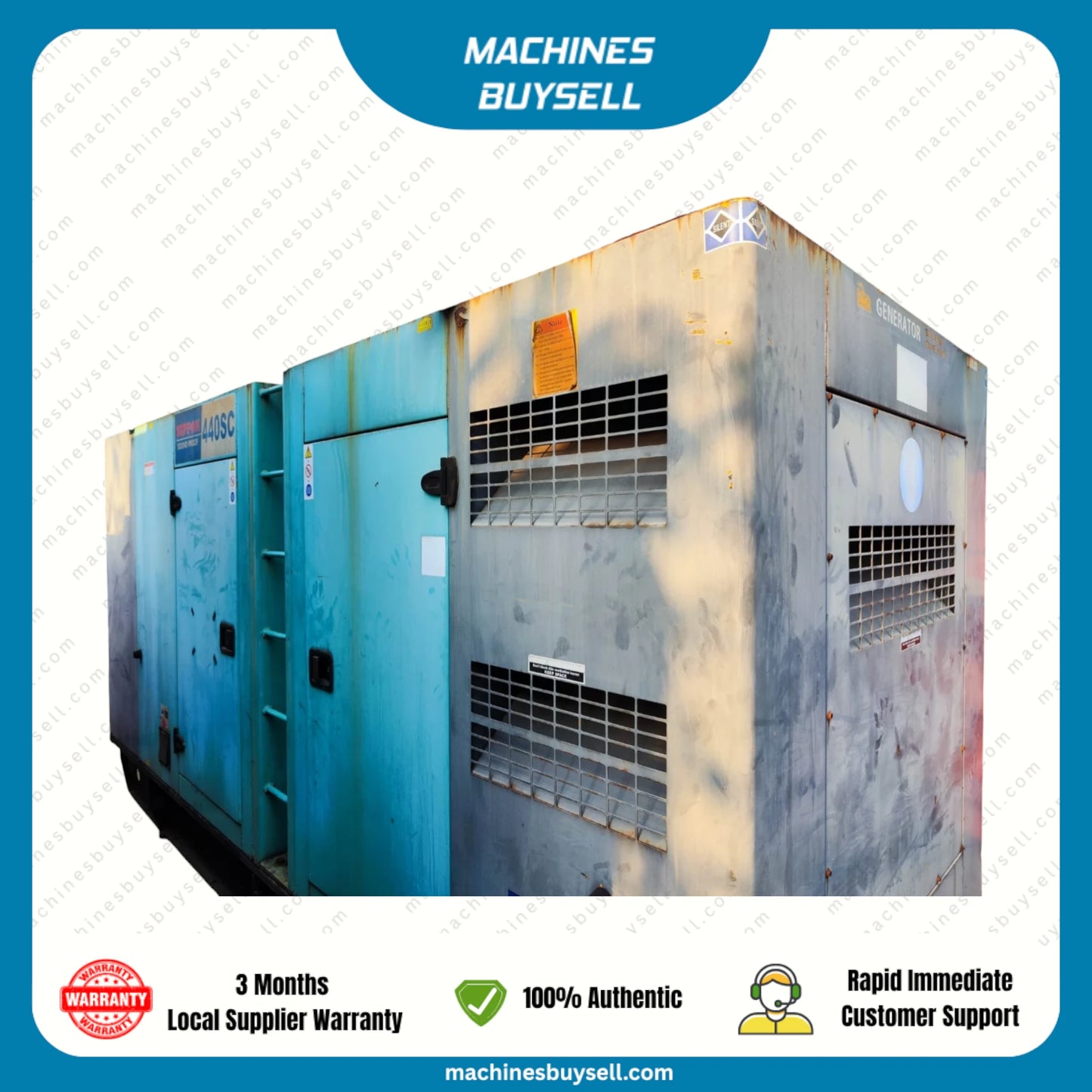 Used 400kVA Cummins QSNT-G3 Genset @ 13CU400