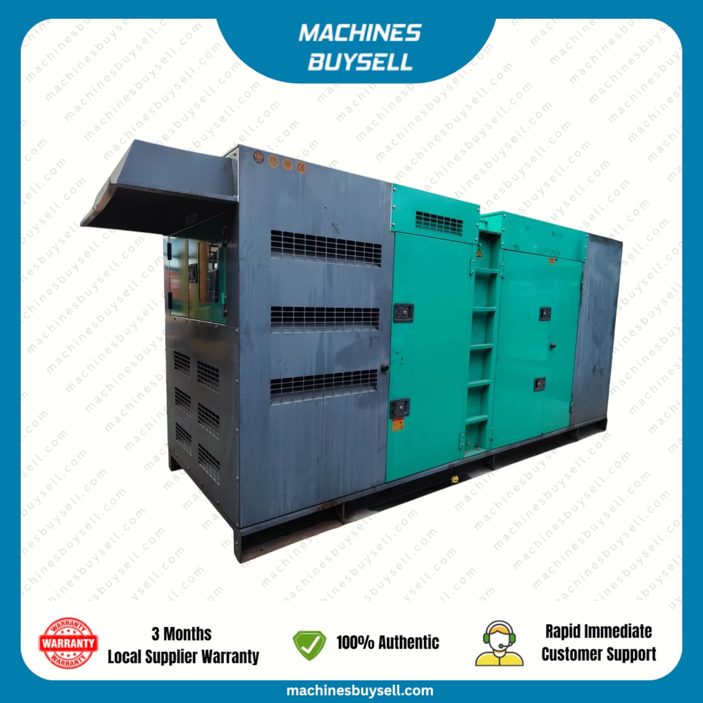 Used 500kVA Cummins KTA19-G4 Genset @ 15CU500