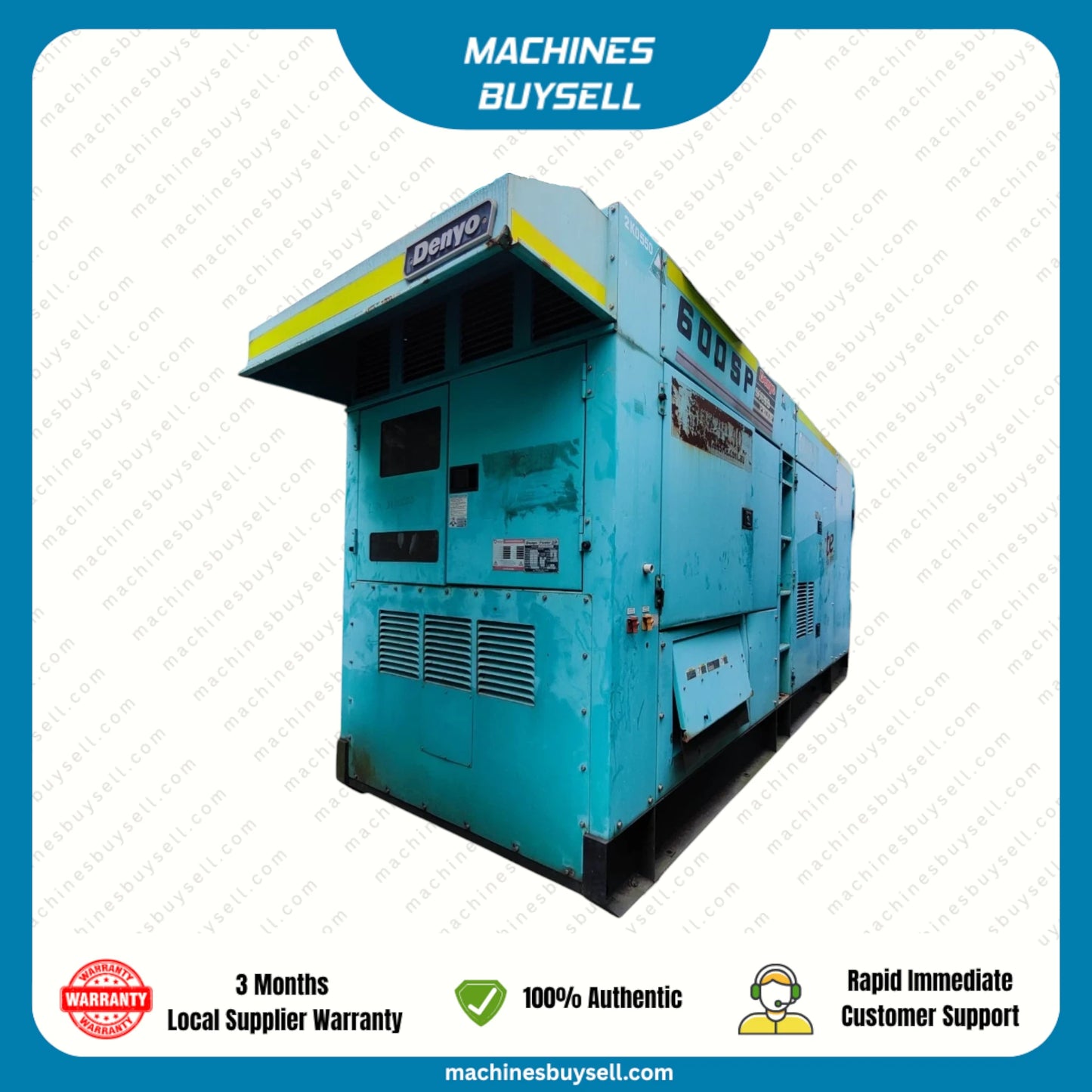 Used 550kVA Komatsu SA6D170-A-1 Genset @ 2KO550