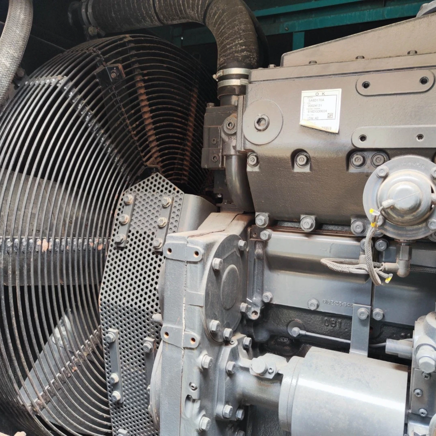 Used 550kVA Komatsu SA6D170-A-1 Genset @ 2KO550