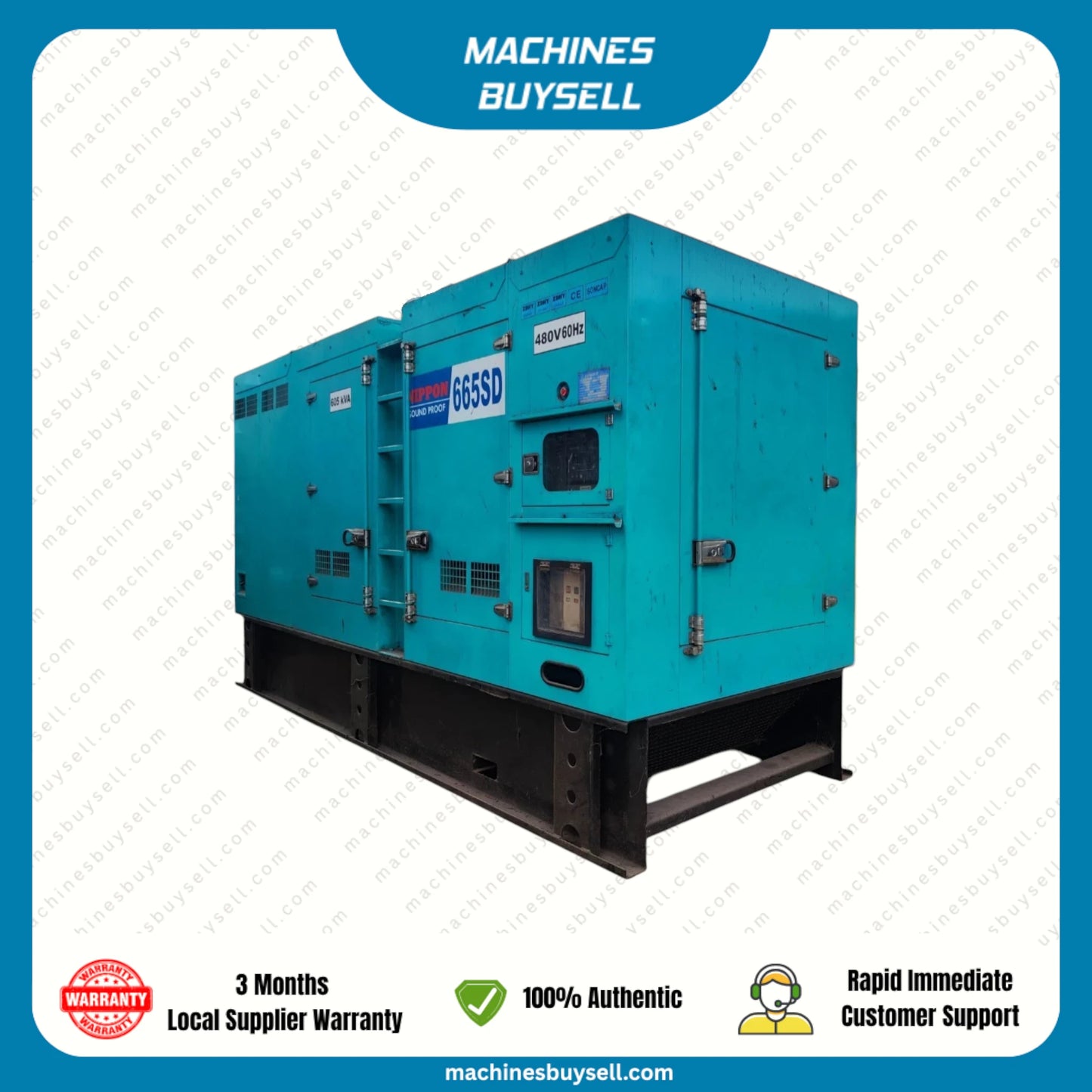 Used 600kVA Deutz DDS550 Genset @ 6DE600