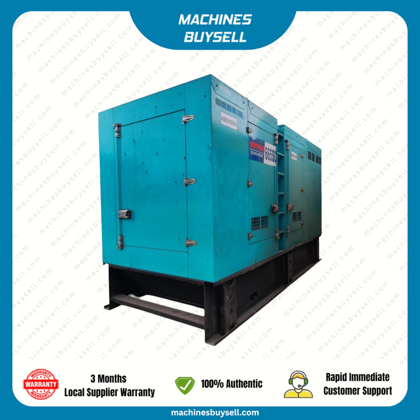 Used 600kVA Deutz DDS550 Genset @ 6DE600