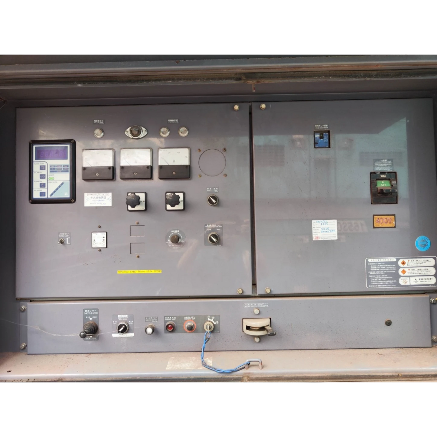 Used 600kVA Komatsu SA6D170-A-1 Genset @ 7KO600