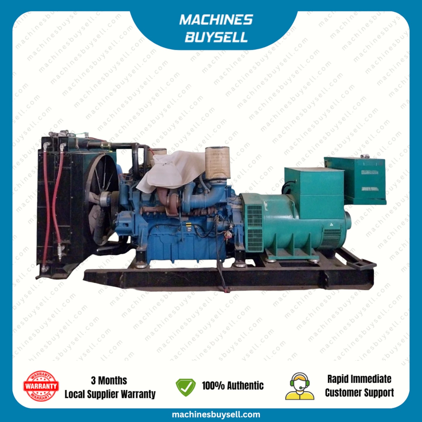 USED 750KVA MTU 12V 2000 G65-TB GENSET @ 2MT750
