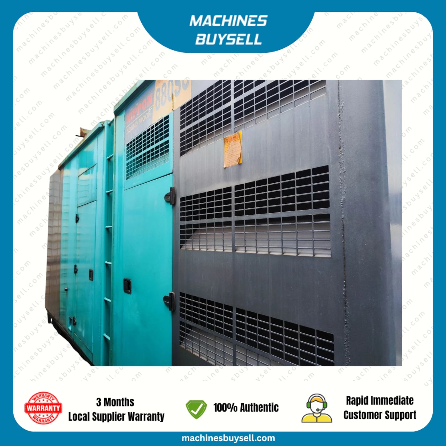 Used 800kVA Cummins KTA38-G2B Genset @ 9CU800
