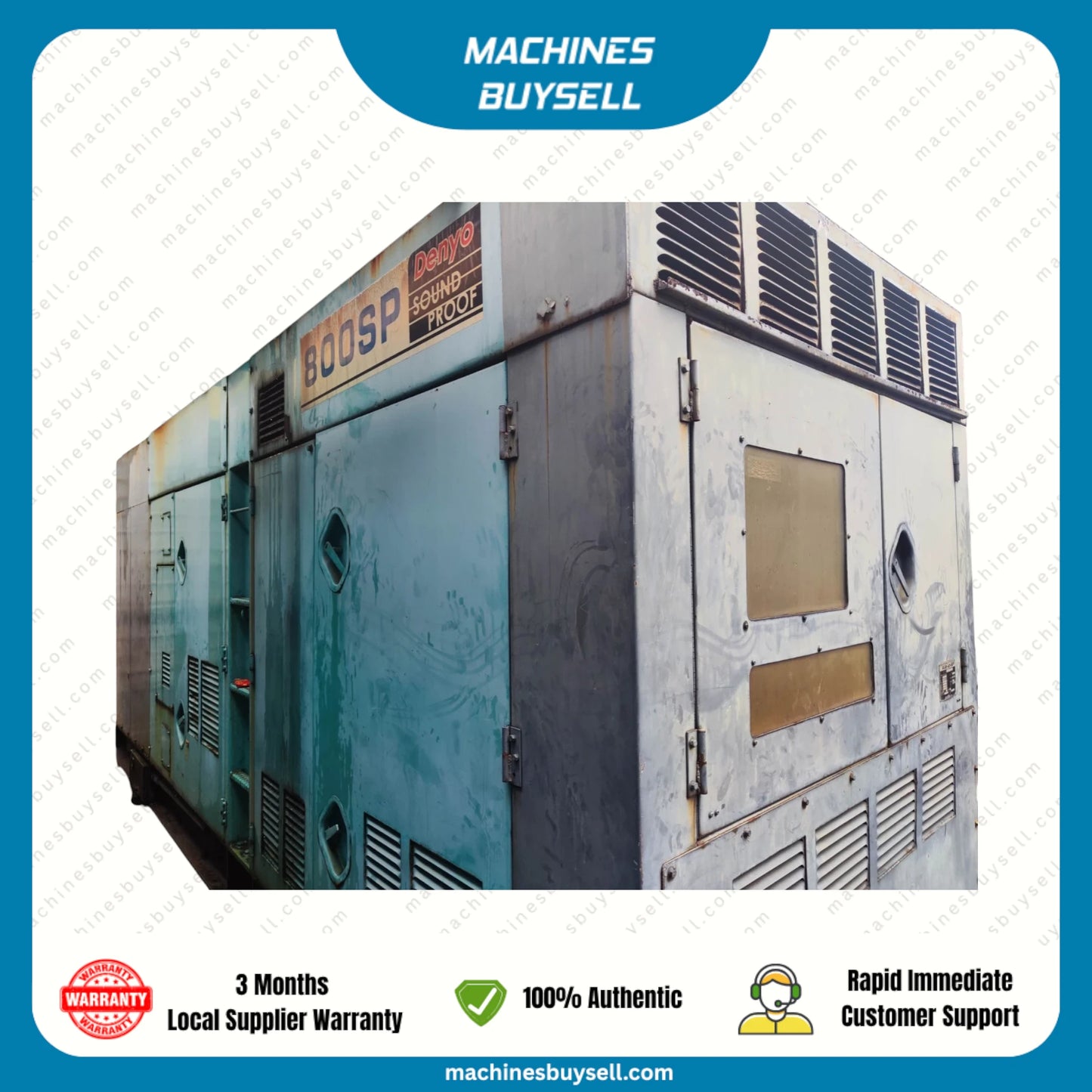 Used 800kVA Mitsubishi S12A2-PTA Genset @ 4MI800