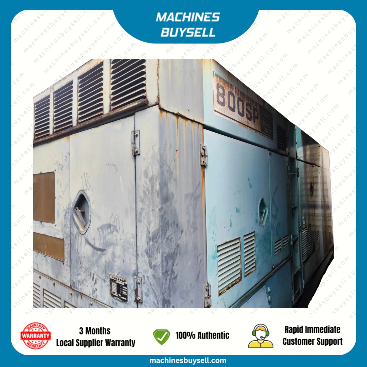 Used 800kVA Mitsubishi S12A2-PTA Genset @ 4MI800