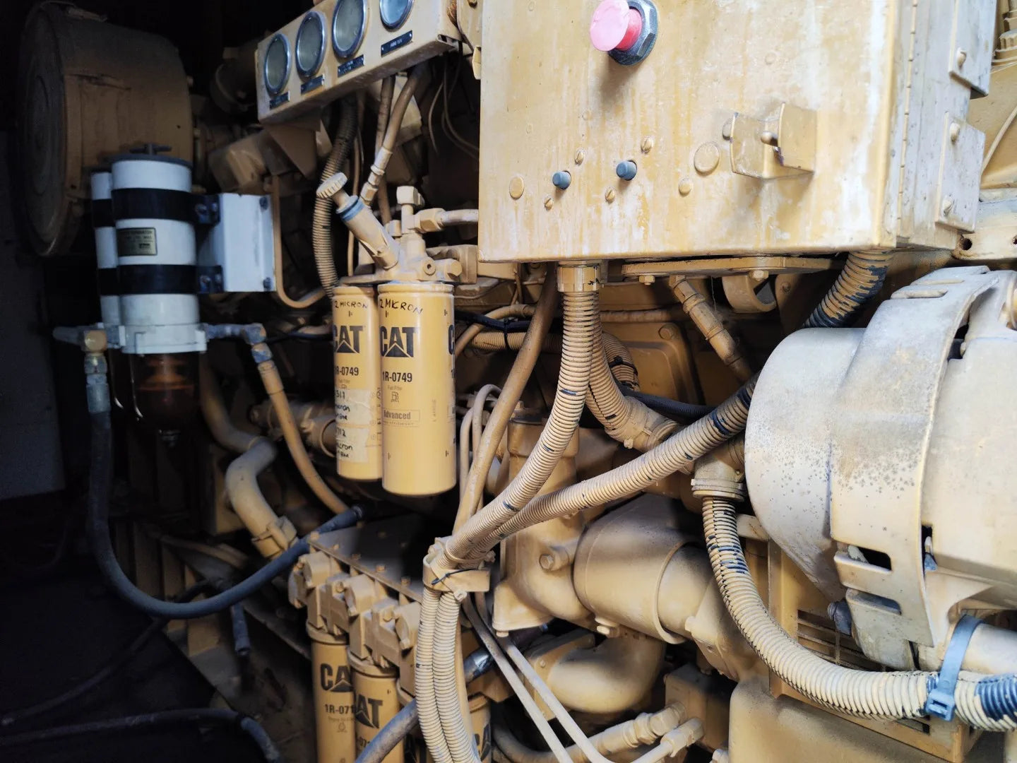 USED 1250KVA CATERPILLAR 3512-DITA GENSET @ 9CA1250