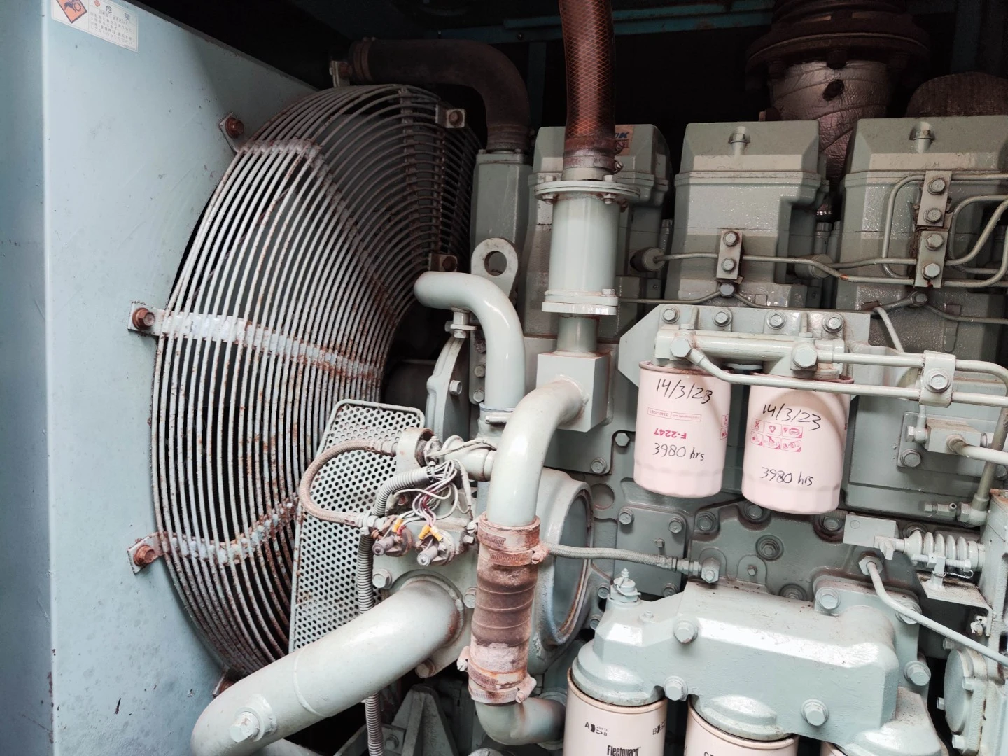 USED 550KVA MITSUBISHI S6R-FTA GENSET @ 3MI550