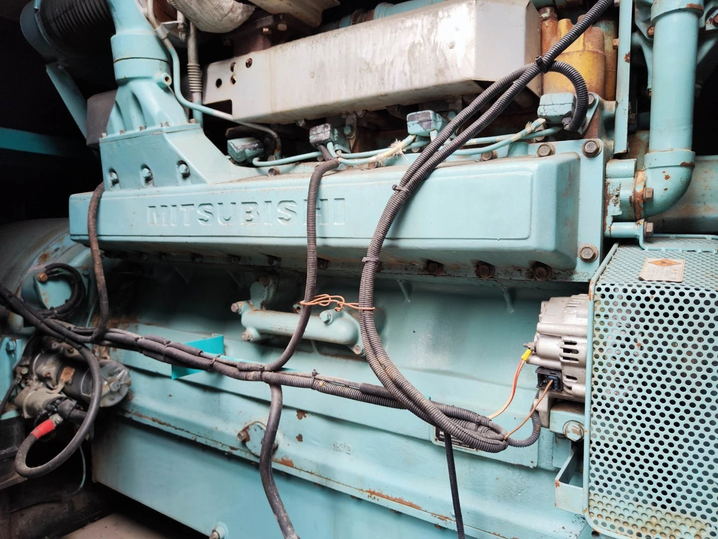 USED 550KVA MITSUBISHI S6R-PTA GENSET @ 1MI550