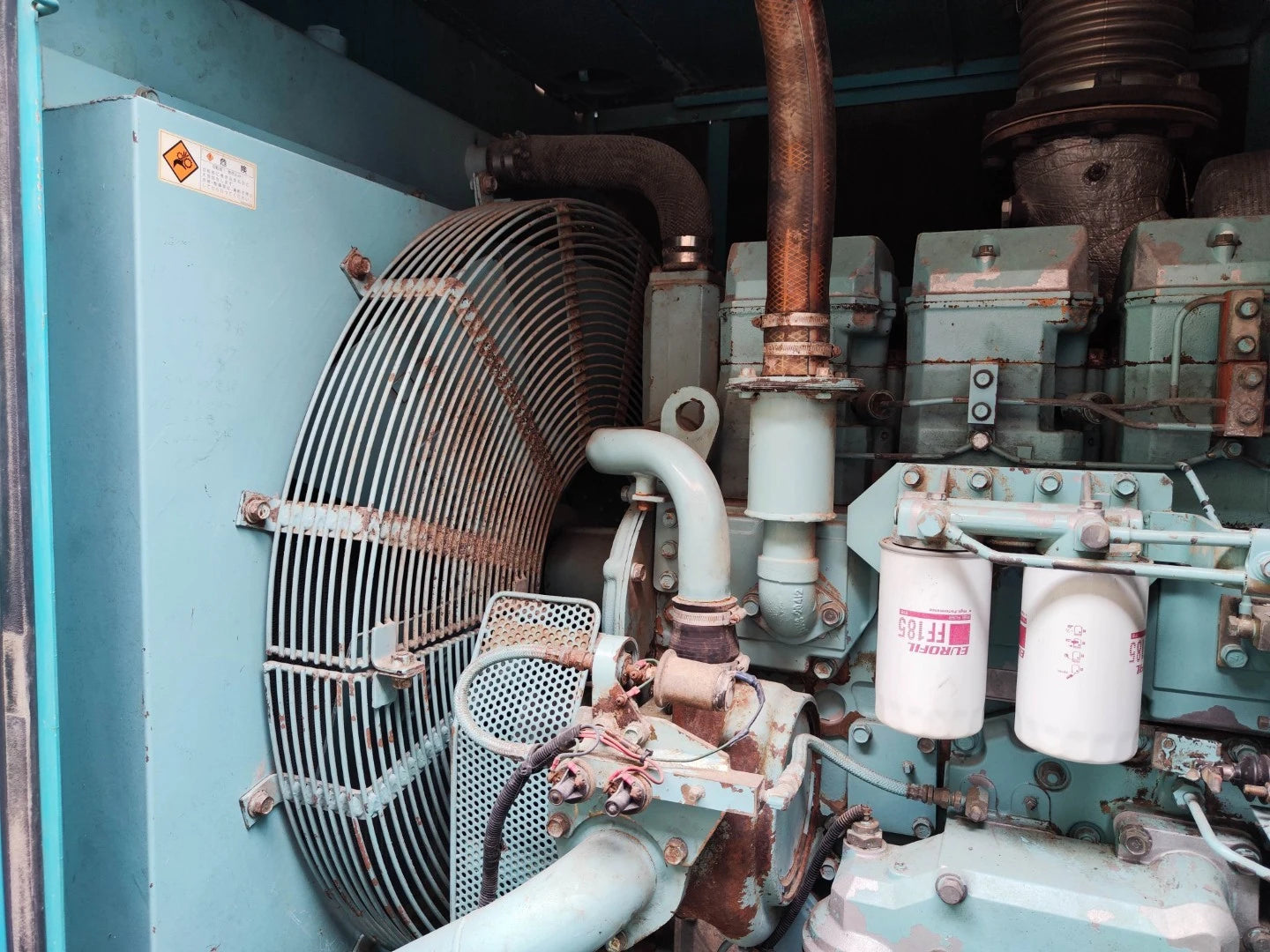 USED 550KVA MITSUBISHI S6R-PTA GENSET @ 1MI550
