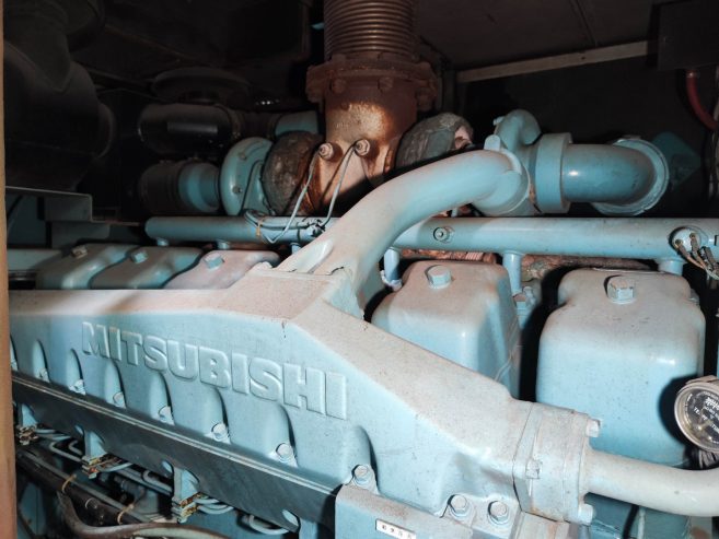 800kVA Mitsubishi S12A2-PTA Generator Set @ 4MI800